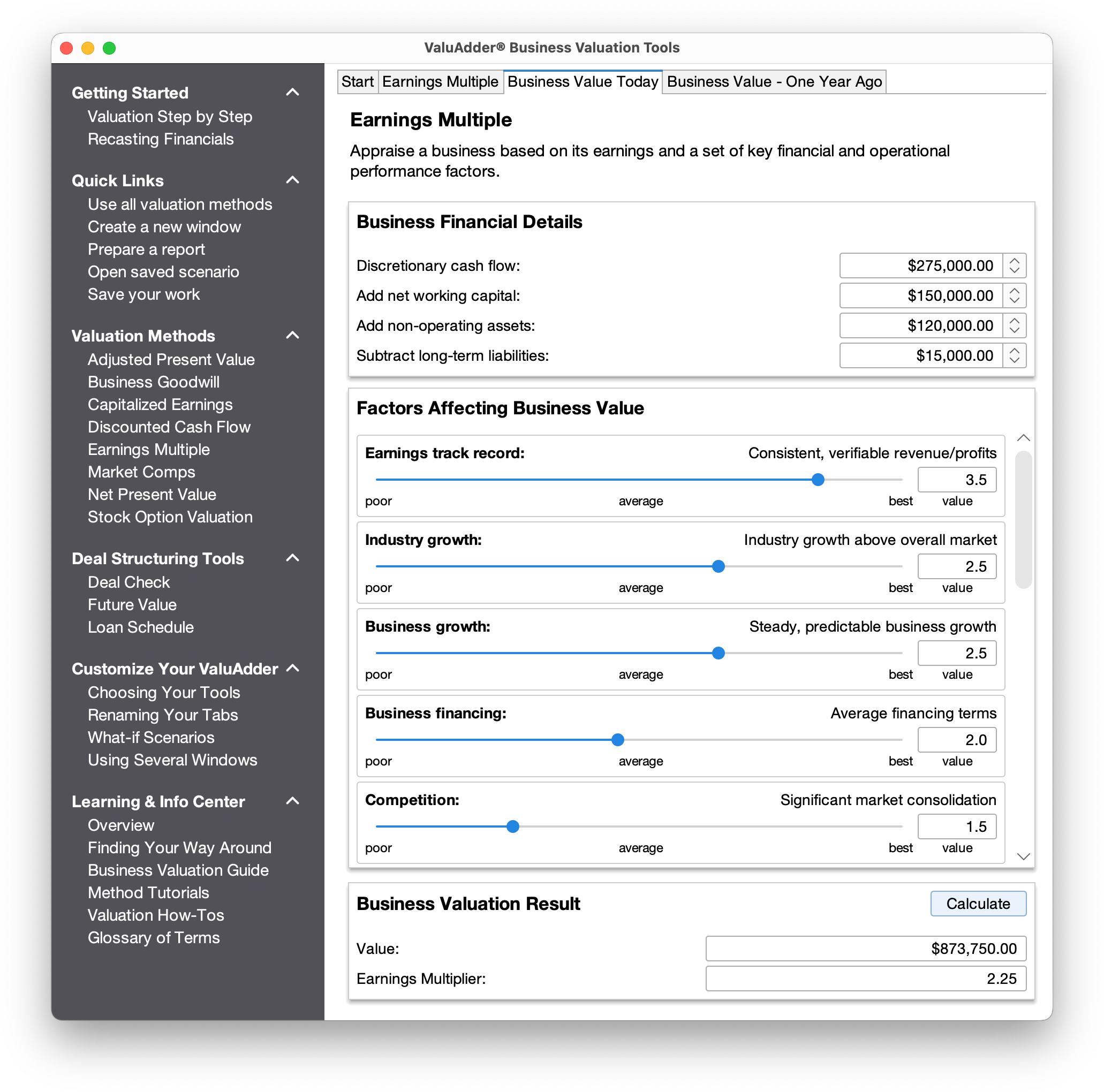 multiple-of-discretionary-earnings-valuation-demo-valuadder